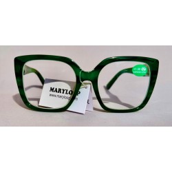 Lunettes loupes Grand carré vert