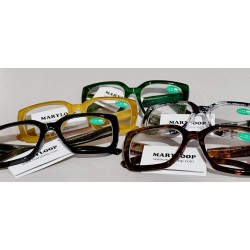 Lunettes loupes Grand carré vert