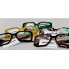Lunettes loupes Grand carré vert