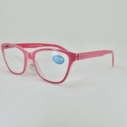 Lunettes loupes Petit pois rose
