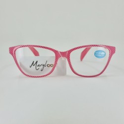 Lunettes loupes Petit pois rose