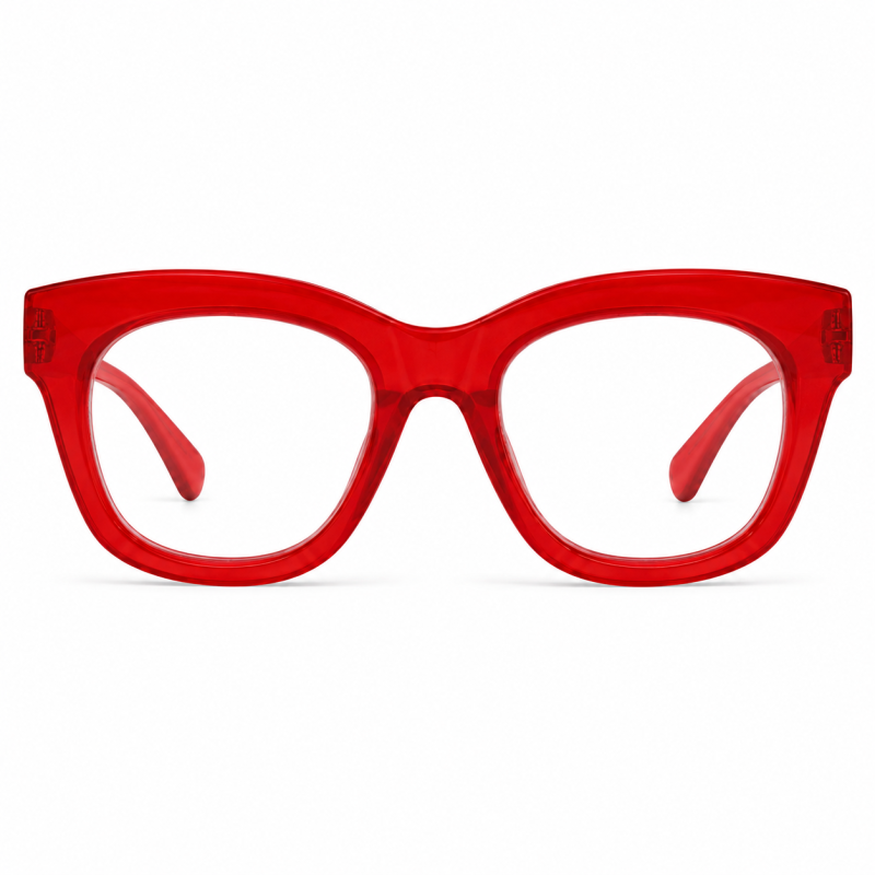 Lunettes loupes Virgin rouge