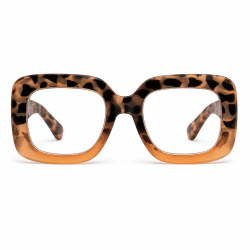 Lunettes loupes Écaille beige