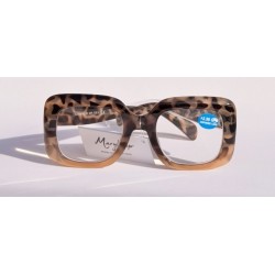 Lunettes loupes Écaille beige