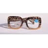 Lunettes loupes Écaille beige