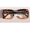 Lunettes loupes Écaille beige