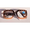 Lunettes loupes Écaille beige
