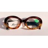Lunettes loupes Oval écaille miel