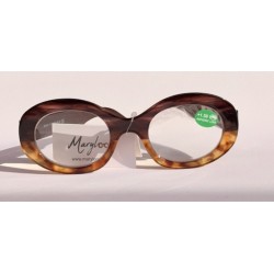 Lunettes loupes Oval écaille miel