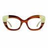 Lunettes loupes Écaille pistache et miel