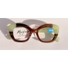 Lunettes loupes Écaille pistache