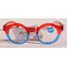 Lunettes loupes Bicolore rouge et bleu